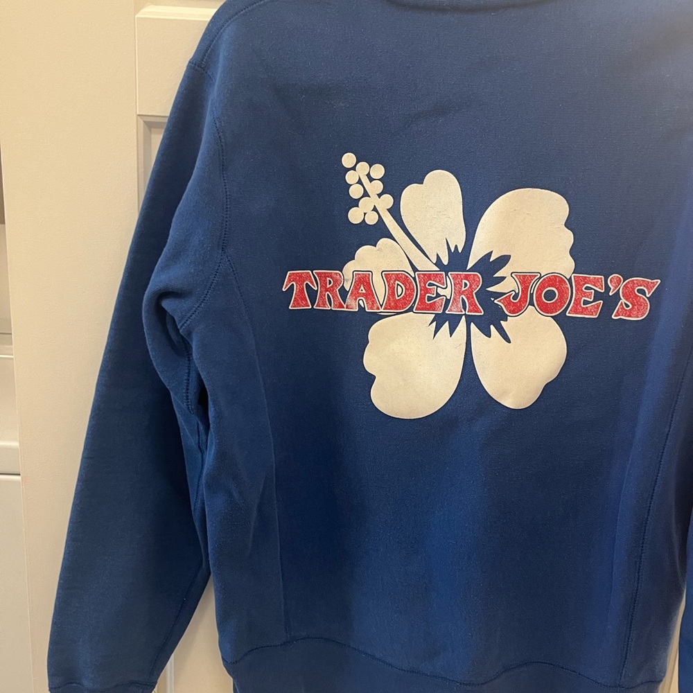 Trader Joe's Blue Crewneck Sweatshirt